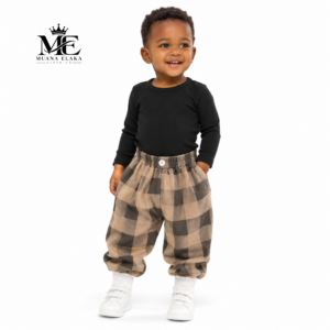 photo-output 12 Pantalon chaud à carreaux pour enfant – Doublure fourrée