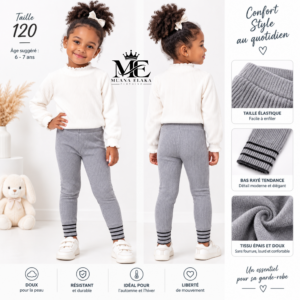 photo-output 21 Description produit — Legging enfant gris épais et chaud